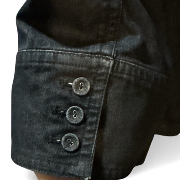 Apostrophe Women's Jean Shawl/Jacket - Size L - Like New - Picture 4 of 5